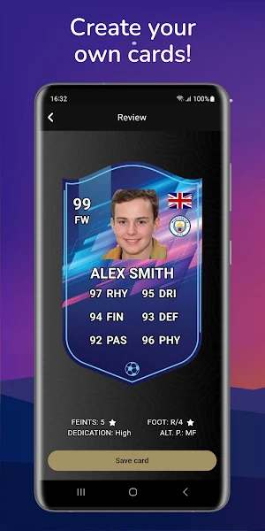 Futcard builder: players Screenshot 0