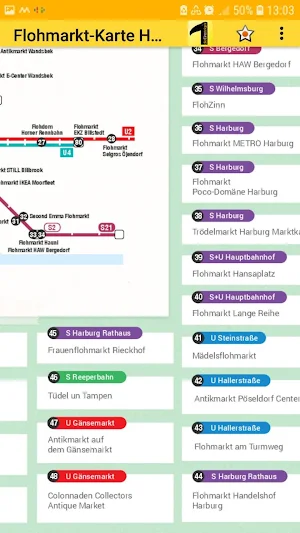 flea market map Hamburg Screenshot 3