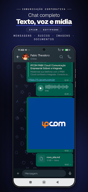 IPCOM Softphone Screenshot 2