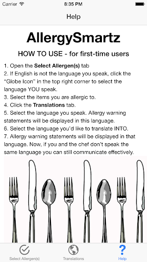 AllergySmartz Screenshot 0