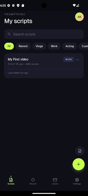 PromptSync: Telemprompter Screenshot 1