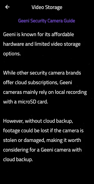 Geeni Security Camera Guide Screenshot 2