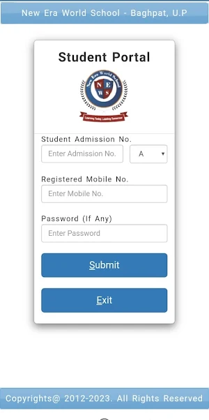 New Era World School Screenshot 0