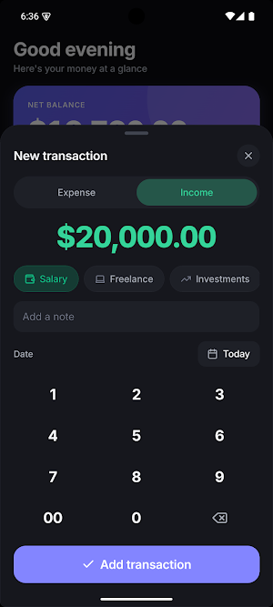 Sprig: Private Expense Tracker Screenshot 1