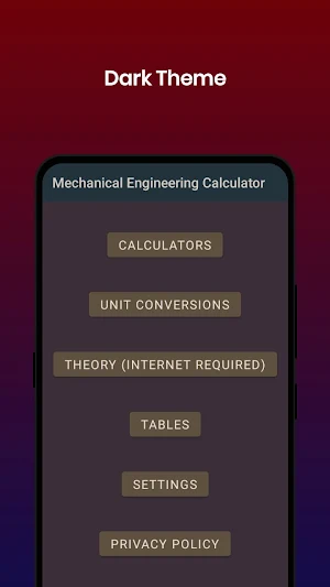 Mechanical Engineer Calculator Screenshot 1