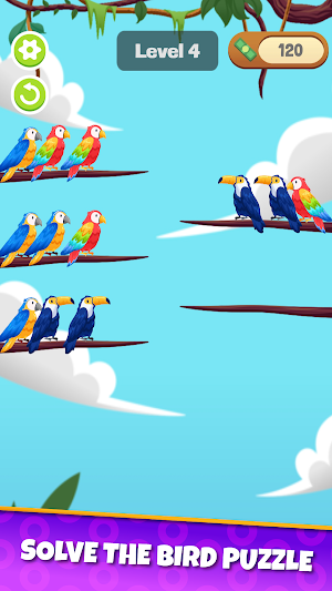 Bird Sort Puzzle: Sorting Game Screenshot 3