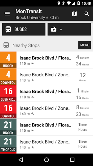 St Catharines Transit Bus - MonTransit Screenshot 0