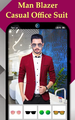 Man blazer casual office suit Screenshot 2
