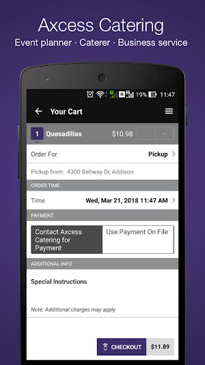 Axcess Catering & Events Screenshot 3