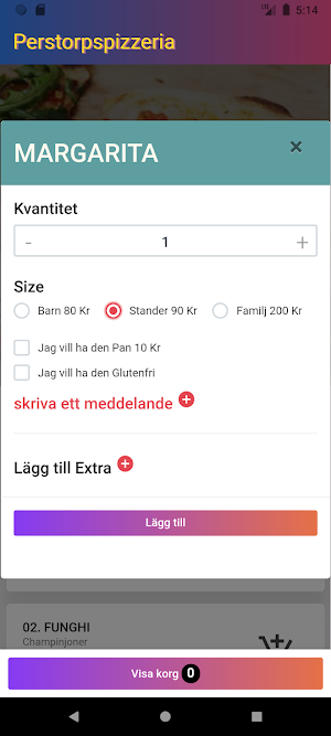 Perstorpspizzeria Screenshot 2