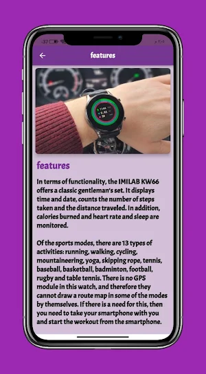 imilab kw66 smart watch Guide Screenshot 2