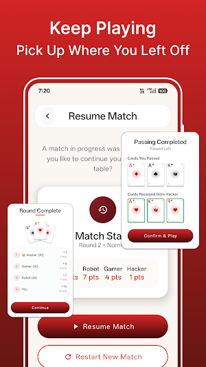 Hearts Card Game Classic Screenshot 2