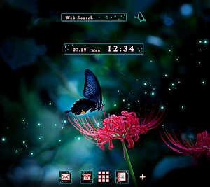 Butterfly and Red Spider Lily Screenshot 0