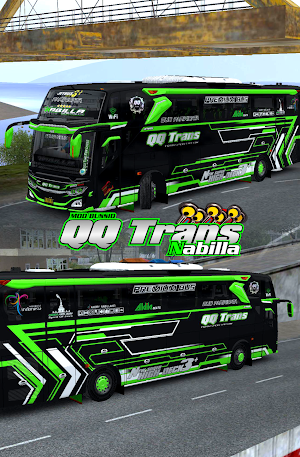Mod Bussid QQ Trans Nabilla Screenshot 0
