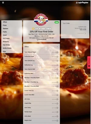 Regina Pizza Screenshot 3