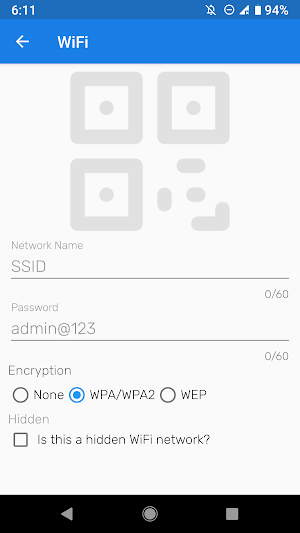 WiFi QR Code Scanner Screenshot 0