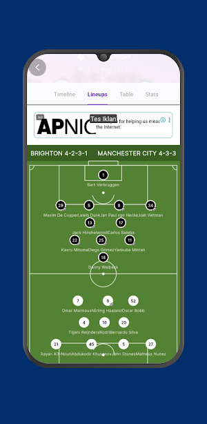 Score 808 Live Football TV HD Screenshot 3