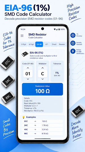 SMD Resistor Code Calculator Screenshot 1