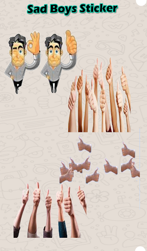 Stiker Jempol Semua untuk Mengobrol- WAStickersApp Screenshot 2