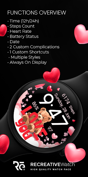Valentine's Day Teddy - Watch Screenshot 3