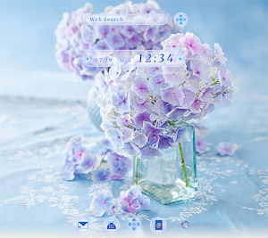 Refreshing Hydrangea Theme Screenshot 0