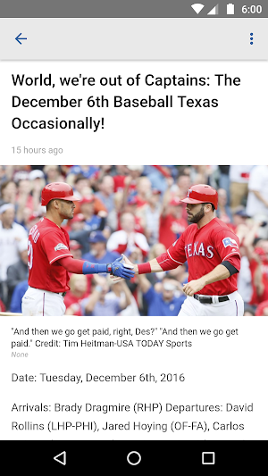 Baseball Texas - Rangers News Screenshot 2