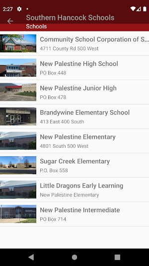 Southern Hancock Schools Screenshot 1