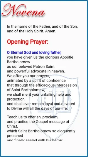 Saint Bartholomew Devotion Screenshot 1