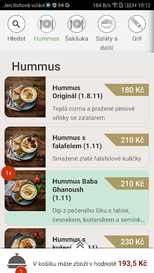 The Hummus Bar Screenshot 2