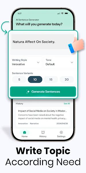 AI Sentence Generator Screenshot 1