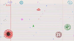 Crayon Asteroids Screenshot 2