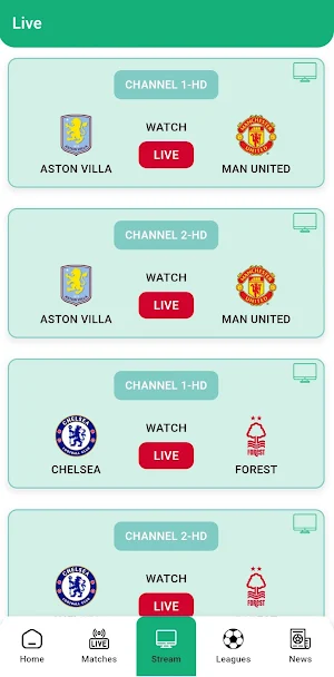 Live Football TV Streaming HD Screenshot 2