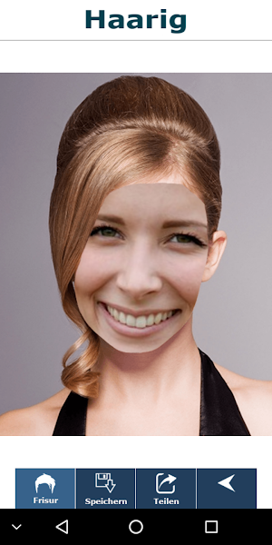 Frisuren Frisur mit Gesicht ausprobieren - Haarig Screenshot 3