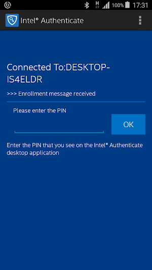 Intel® Authenticate Screenshot 2
