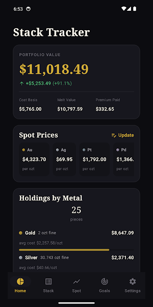 Stack Tracker Screenshot 3
