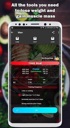 Nutrition and Fitness Coach: Diets and Recipes Screenshot 1