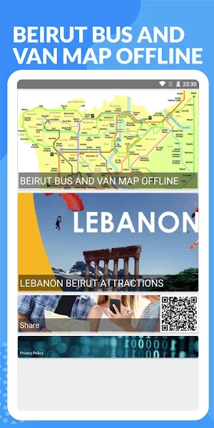 BEIRUT BUS AND VAN MAP OFFLINE Screenshot 0