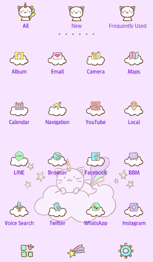 Cute Wallpaper Caticorn Theme Screenshot 2