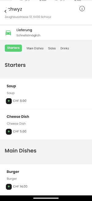 Mythen Food Screenshot 1