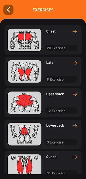Gym Workout Tracker-Planner Screenshot 2