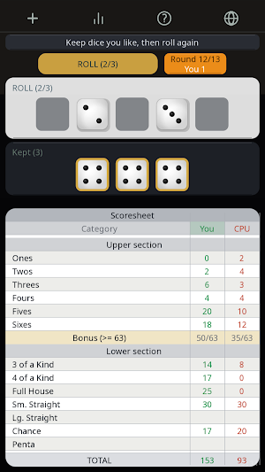 5 Dice - Roll & Score Screenshot 0