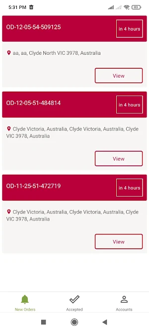 Essenox - Driver App Screenshot 1
