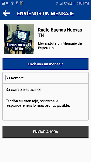 Radio Buenas Nuevas TN Screenshot 1