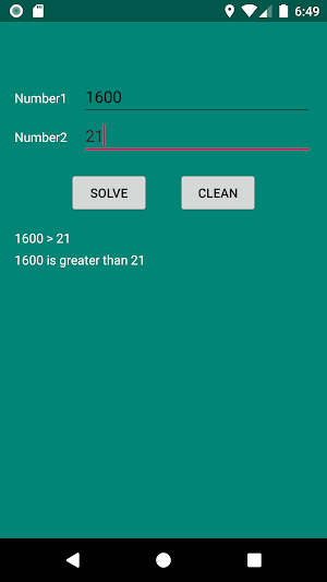 Comparar Numeros Screenshot 1