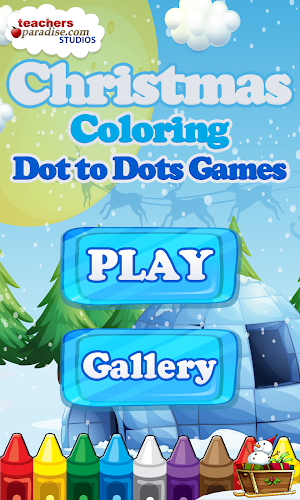 Christmas Dot to Dot and Coloring Pages Screenshot 0