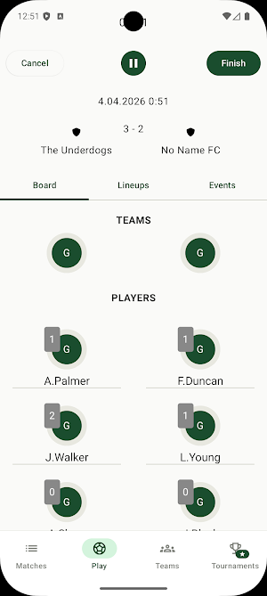 matchbook: Football Tracker Screenshot 1
