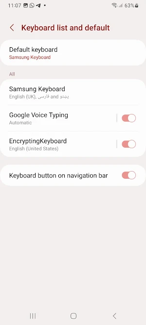 Encrypting Keyboard Screenshot 2