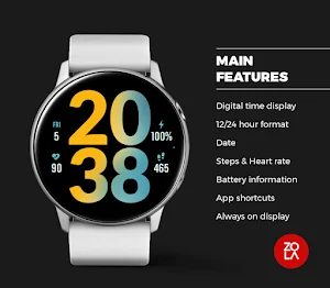 Splash Yellow Watch Face Screenshot 1