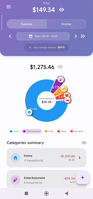 My Pocket: Budget & Expenses Screenshot 0