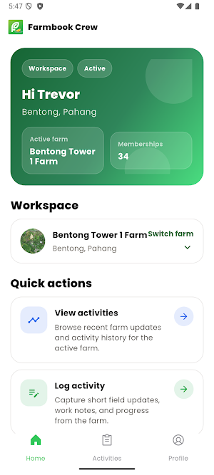 Farmbook Crew Screenshot 0